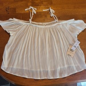 Brand new off the shoulder crop top.